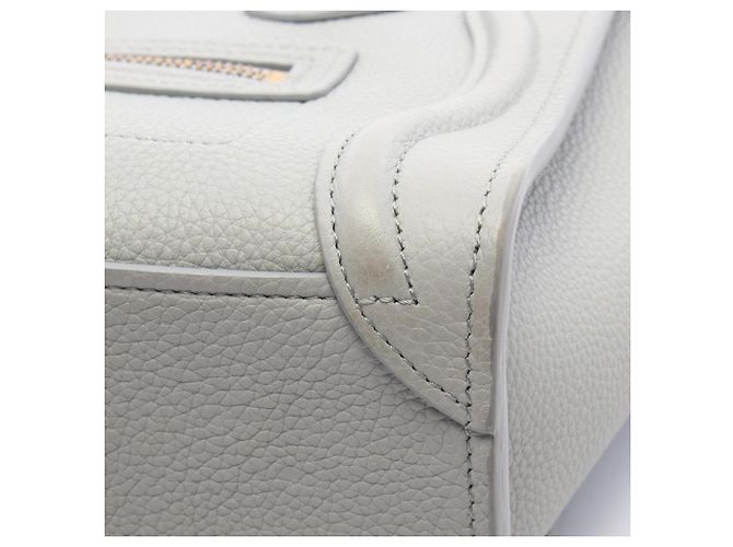 Céline Borsa a Mano Celine Luggage Nano Shopper Marrone - vista 6