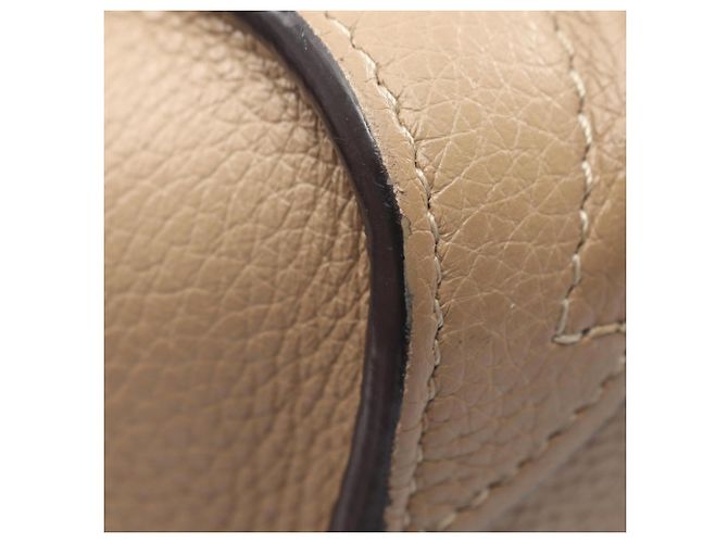 Céline Celine Luggage Nano Shopper Borsa a mano 2-Way Beige - vista 10