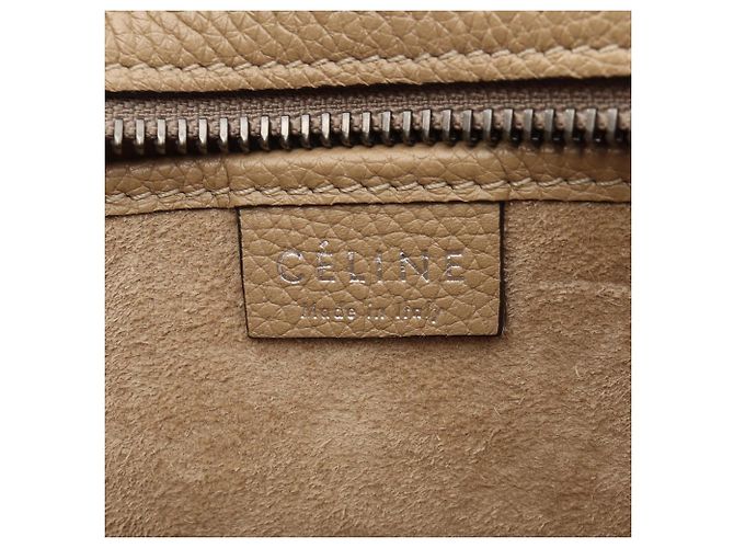 Céline Borsa a mano 2-Way Celine Luggage Nano Shopper Beige - vista 4