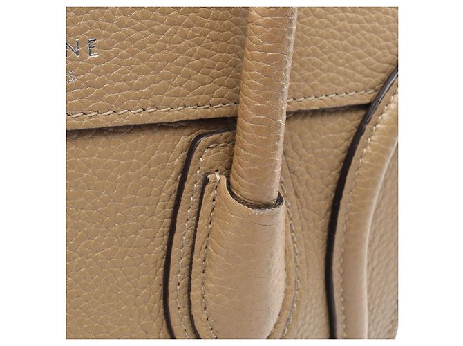 Céline Borsa a mano 2-Way Celine Luggage Nano Shopper Beige - vista 7
