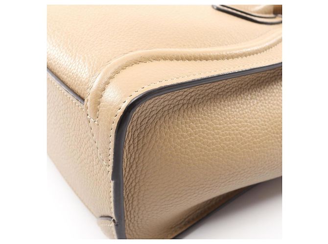Céline Borsa a mano 2-Way Celine Luggage Nano Shopper Beige - vista 9