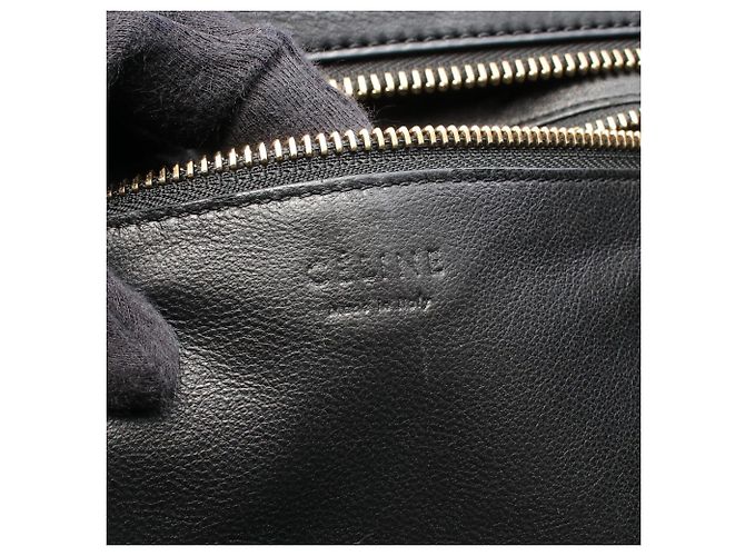 Céline Borsa a mano Celine Luggage Mini Shopper Nero - vista 4