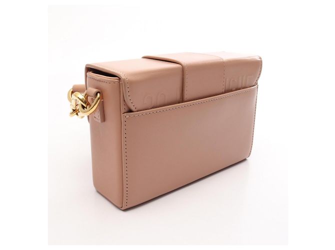 Borsa a tracolla box Dior 30 Montaigne in pelle rosa Christian Dior - vista 2