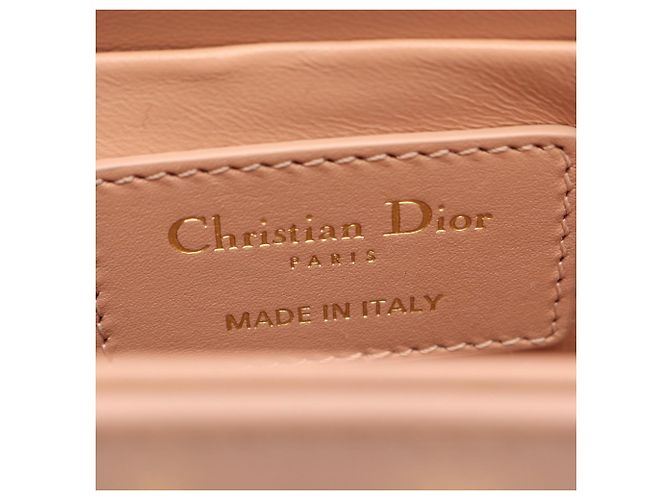 Borsa a tracolla box Dior 30 Montaigne in pelle rosa Christian Dior - vista 4