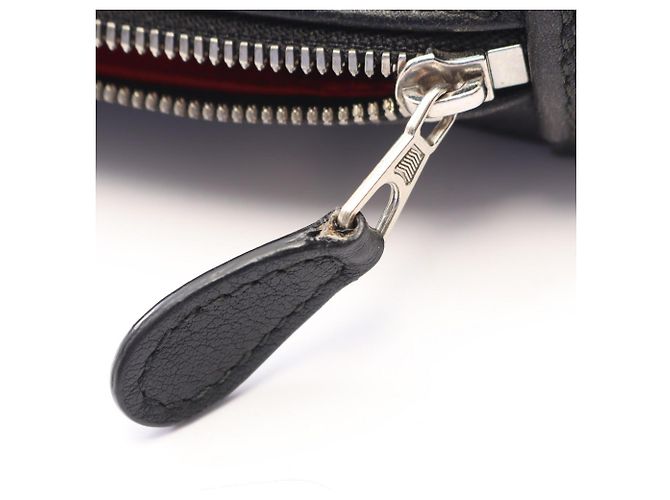 Borsa a mano clutch Balenciaga Triangle Second Bag Nero - vista 5