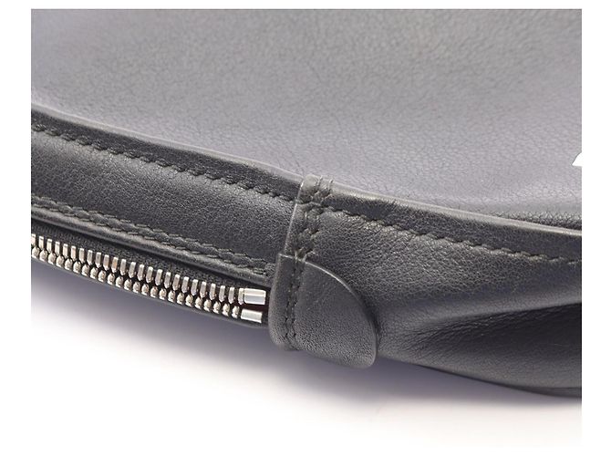 Borsa a mano clutch Balenciaga Triangle Second Bag Nero - vista 7