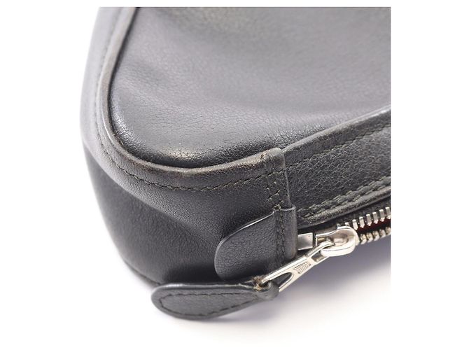 Borsa a mano clutch Balenciaga Triangle Second Bag Nero - vista 8
