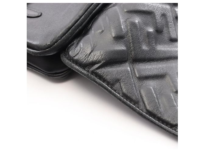 Fendi FF Embossed Upside Down Gürteltasche Schwarz - Ansicht 5