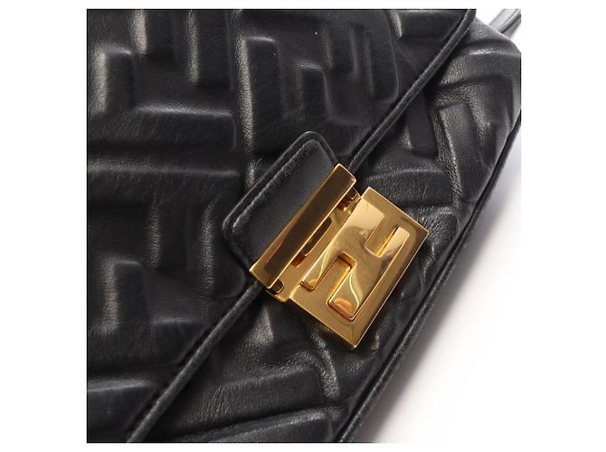 Fendi FF Embossed Upside Down Gürteltasche Schwarz - Ansicht 6