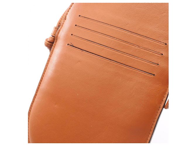 Borsa a tracolla porta-cellulare Fendi in pelle e camoscio marrone - vista 8