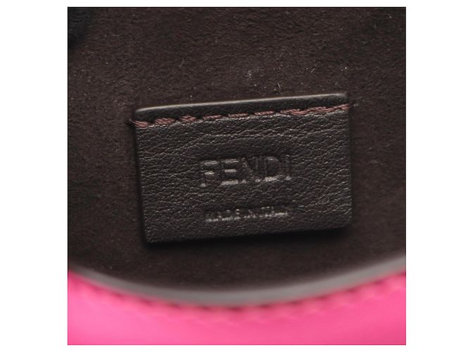 Borsa a tracolla Fendi Camon Nano Rosa - vista 4