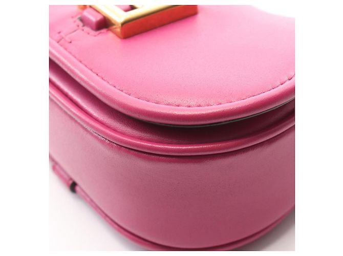 Borsa a tracolla Fendi Camon Nano Rosa - vista 6