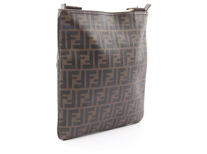 Borsa a tracolla Fendi Zucca Marrone Nero - vista 2