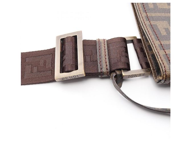 Borsa a tracolla Fendi Zucca Marrone Nero - vista 5
