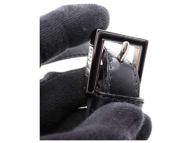 Borsa a tracolla Fendi Zucca Nero - vista 10