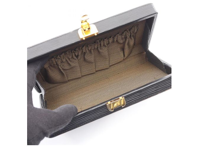 Borsa Fendi Zucca marrone e nera in pelle e tela Nero - vista 3