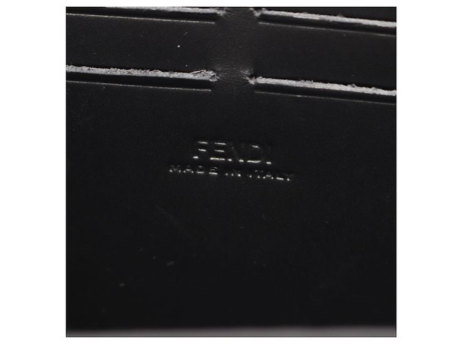 Borsa Fendi Soft Trunk Baguette Zucca Borsa a Tracolla 2-Way Nero - vista 4