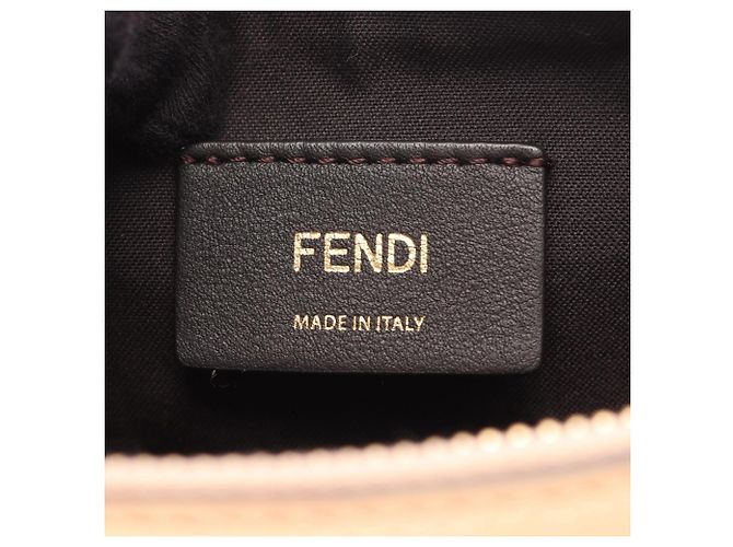 Borsa a mano Fendi in pelle rosa - vista 4