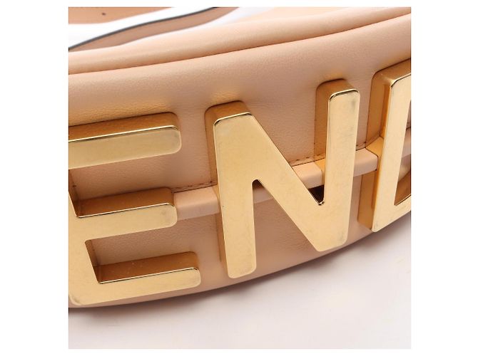 Borsa a mano Fendi in pelle rosa - vista 7