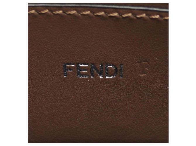Bolso 2-Way Fendi Peekaboo ISeeU X-Cross Zucca Castaño Negro - vista 4