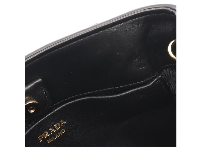 Borsa 2-Way Prada in pelle nera Nero - vista 5