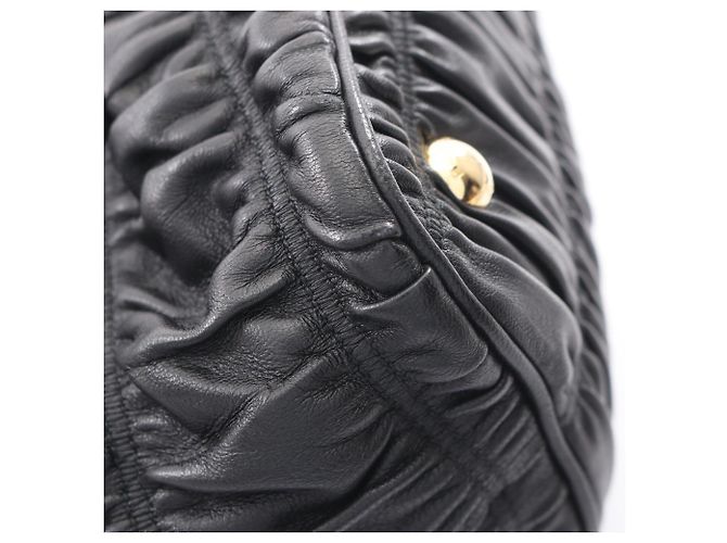 Borsa 2-Way Prada in pelle nera Nero - vista 7