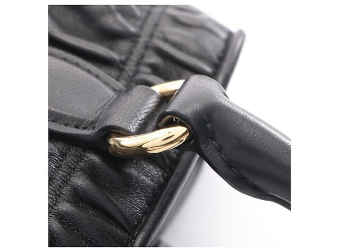 Borsa 2-Way Prada in pelle nera Nero - vista 8