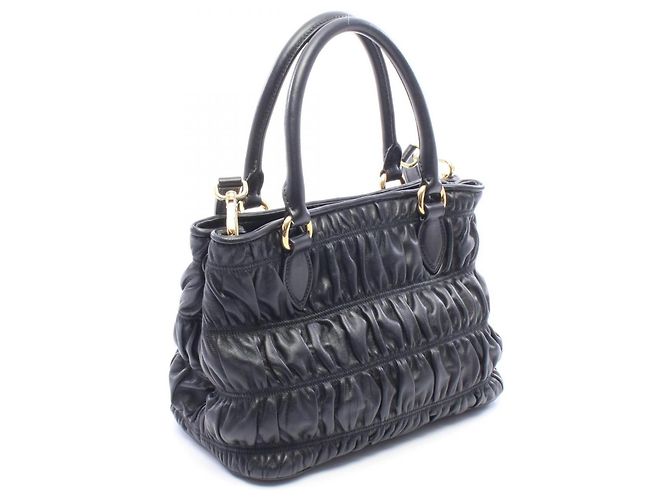 Borsa 2-Way Prada in pelle nera Nero - vista 2