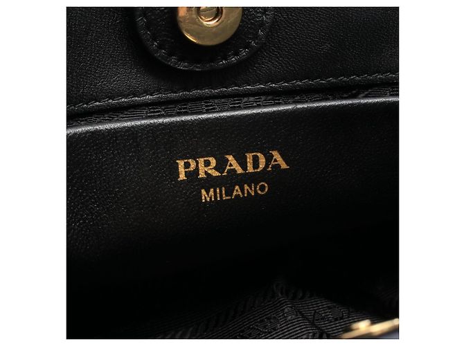 Borsa 2-Way Prada in pelle nera Nero - vista 4