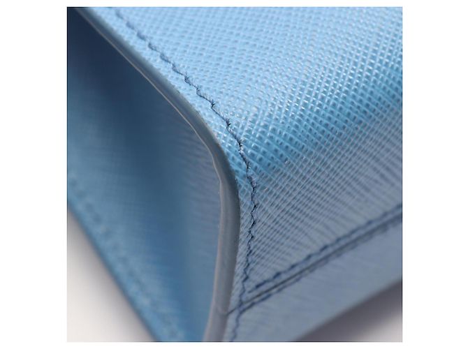 Borsa Prada Saffiano Lux 2Way Blu - vista 5