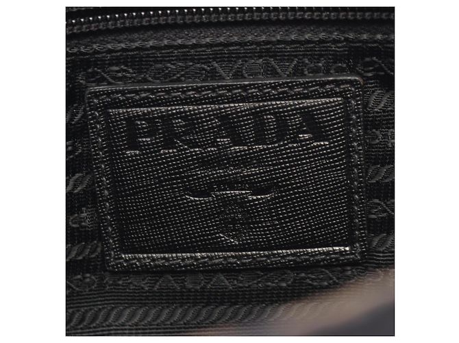 Saffiano Prada TESSUTO CAMOUFL Schultertasche Braun Schwarz Khaki - Ansicht 4