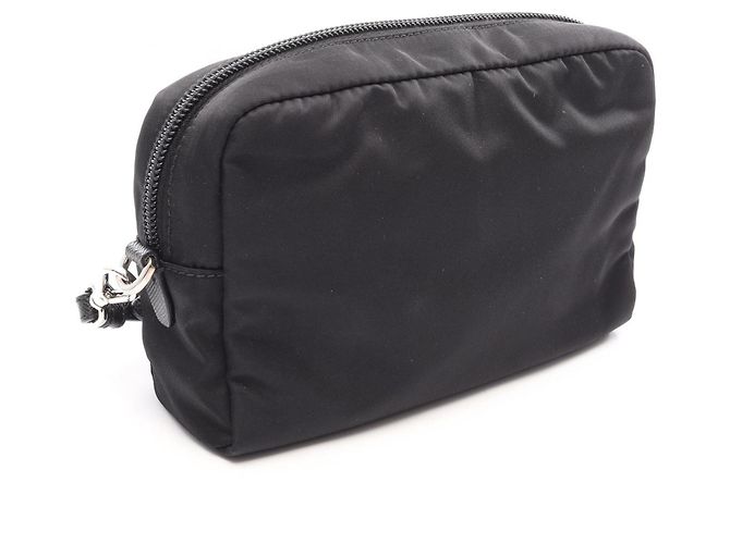 Saffiano Borsa/Pouch Prada TESSUTOT SMALTO Nero Multicolore - vista 2
