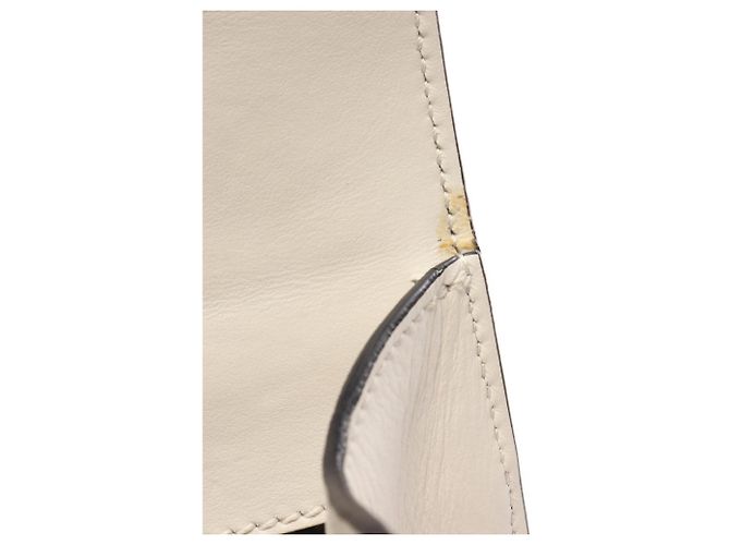 Borsa a tracolla Prada in pelle Saffiano Bianco - vista 7