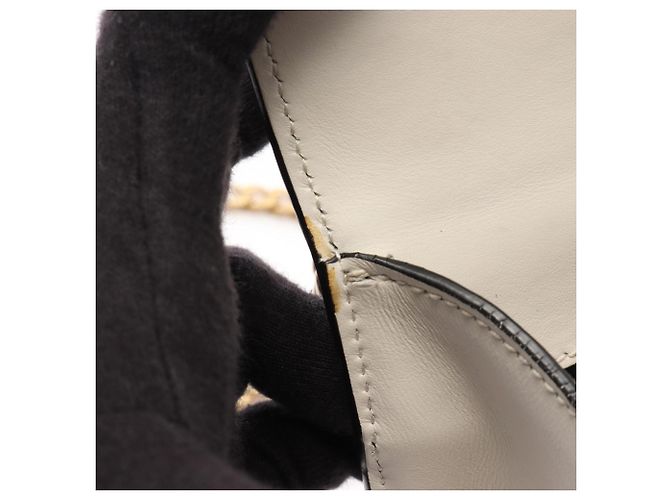 Borsa a tracolla Prada in pelle Saffiano Bianco - vista 8