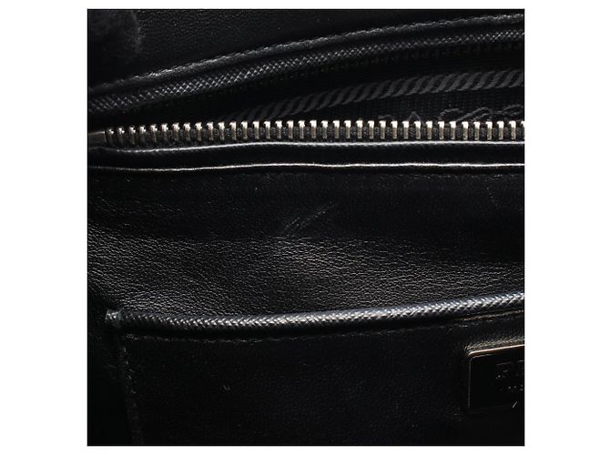 Borsa Tote Prada Galleria 2-Way Marrone Nero Bianco - vista 6