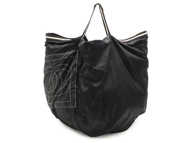 Borsa Tote Chanel Sport Line Coco Mark Nero - vista 2