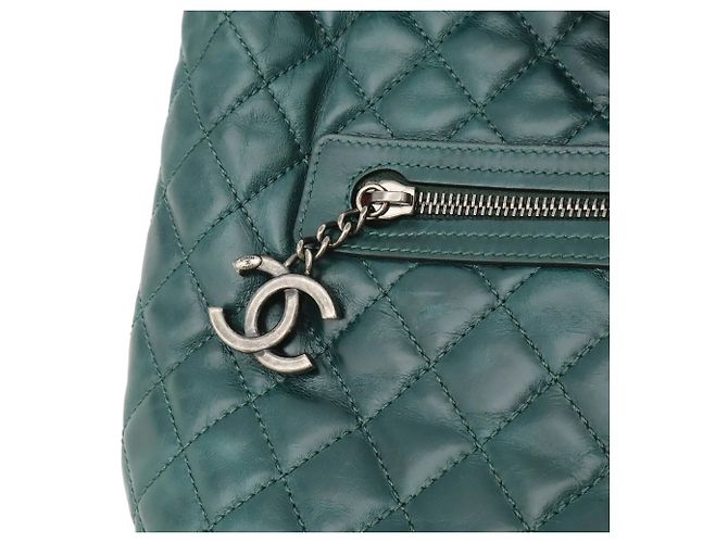 Zaino Chanel Matelassé Coco Mark Verde scuro - vista 10