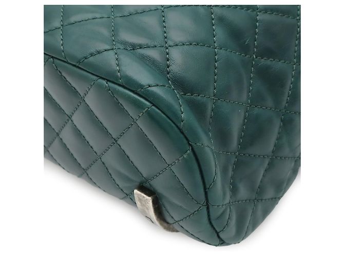 Zaino Chanel Matelassé Coco Mark Verde scuro - vista 4