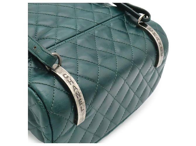 Zaino Chanel Matelassé Coco Mark Verde scuro - vista 7