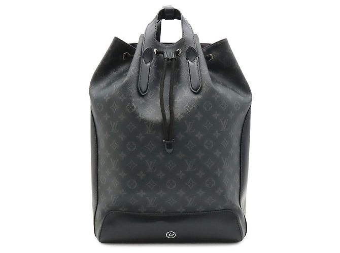 Zaino Louis Vuitton Monogram Eclipse Marrone Nero - vista 2