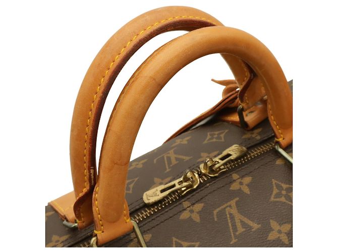 Borsa da viaggio a mano Louis Vuitton Monogram Keepall 60 Marrone - vista 7
