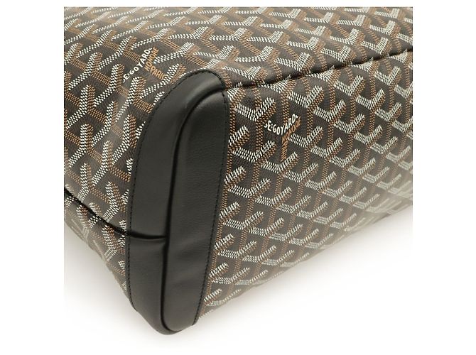 Goyard Atlua MM Tote Bag Braun Schwarz Weiß - Ansicht 4