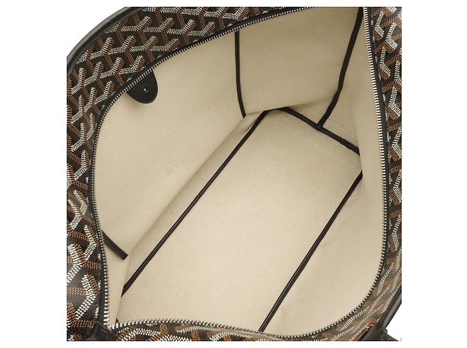 Goyard Atlua MM Tote Bag Braun Schwarz Weiß - Ansicht 7