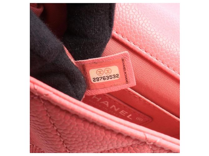 Bolsa de Ombro Chanel Mini Matelassé em Rosa - vista 5