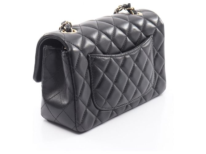 Borsa a tracolla Chanel Mini Matelassé 20 Nero - vista 2
