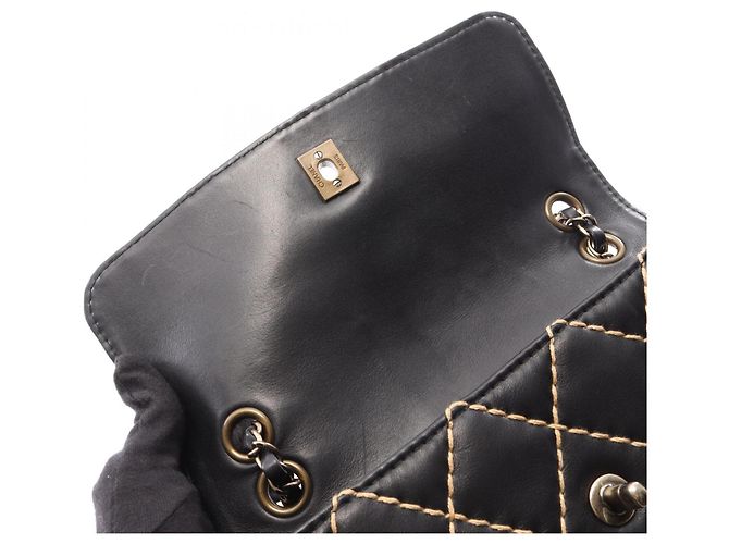 Borsa a mano Chanel Wild Stitch Nera Nero - vista 6