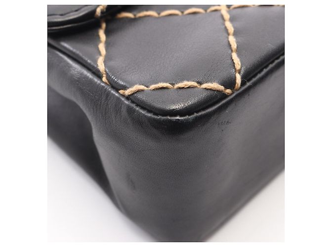 Borsa a mano Chanel Wild Stitch Nera Nero - vista 9