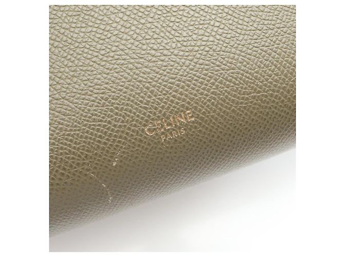 Céline Celine Belt Bag Micro - Borsa a mano in pelle Khaki Cachi - vista 4