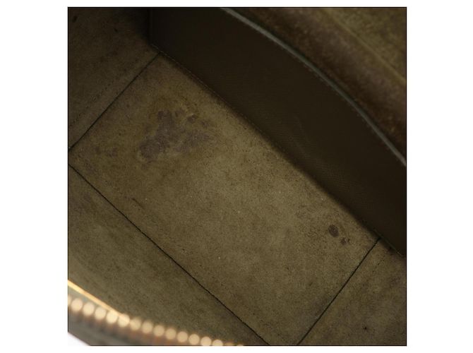 Céline Celine Belt Bag Micro - Borsa a mano in pelle Khaki Cachi - vista 5
