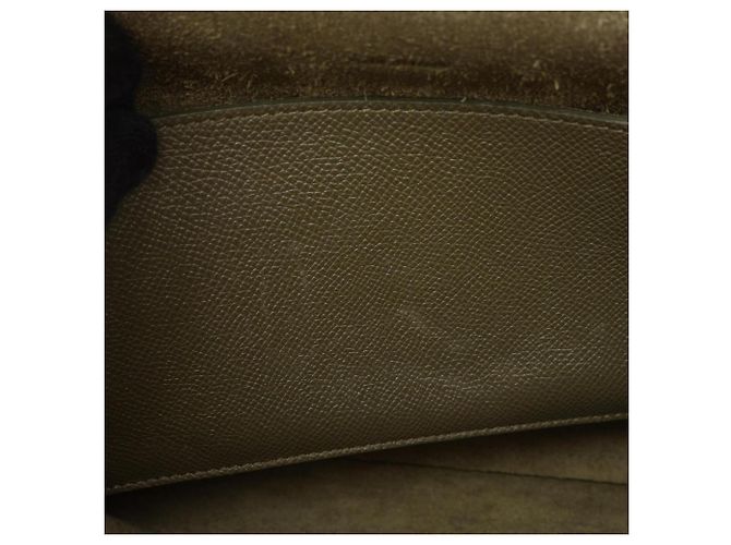 Céline Celine Belt Bag Micro - Borsa a mano in pelle Khaki Cachi - vista 6